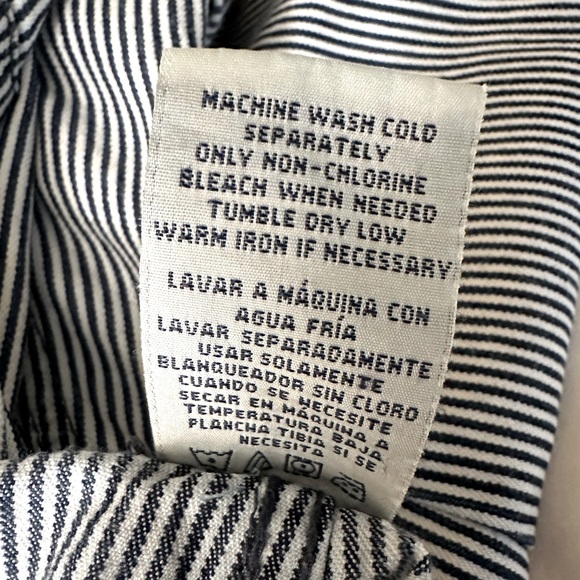 100% cotton Conductor stripe capris - Picture 8 of 16